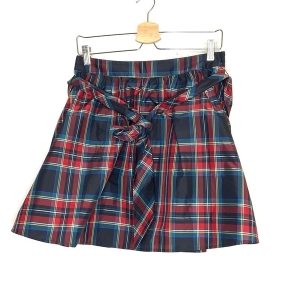 Vineyard vines Jolly Tartan plaid Taffeta Holiday Party skirt - Picture 2 of 11
